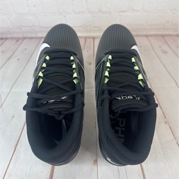 Nike Alpha Menace 4 Pro Black Smoke Grey Football Cleats Mens Sz 9 (FD7037-001) - Picture 7 of 10